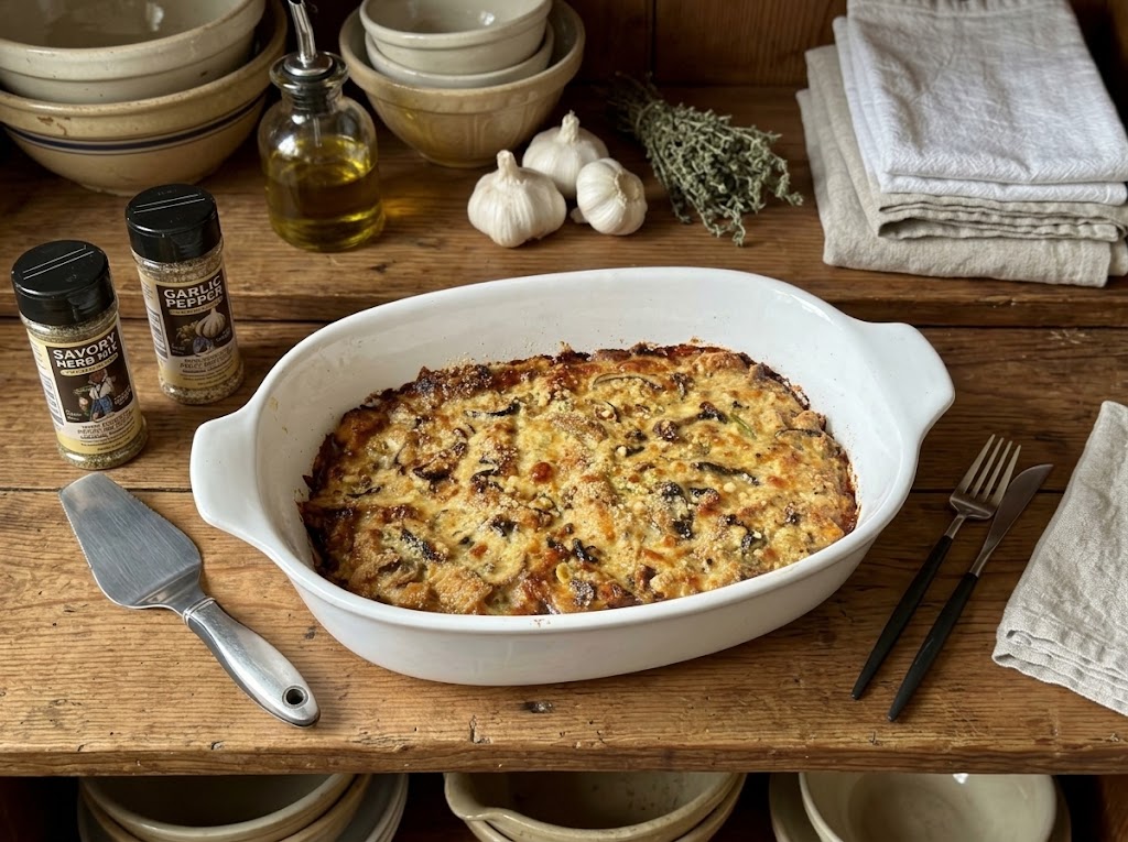 Keto Chicken and Zucchini Bake 