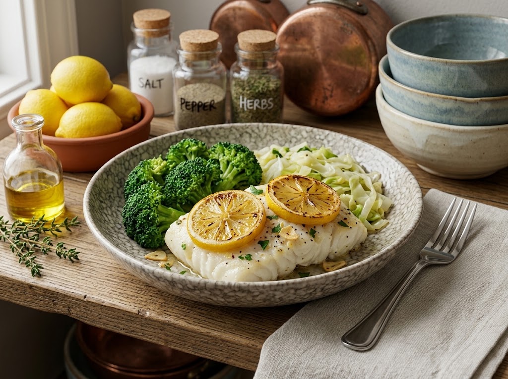 Keto Lemon Baked Cod