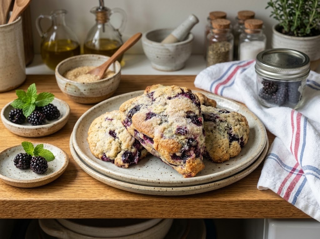 Soft and Buttery Keto Blueberry Scones