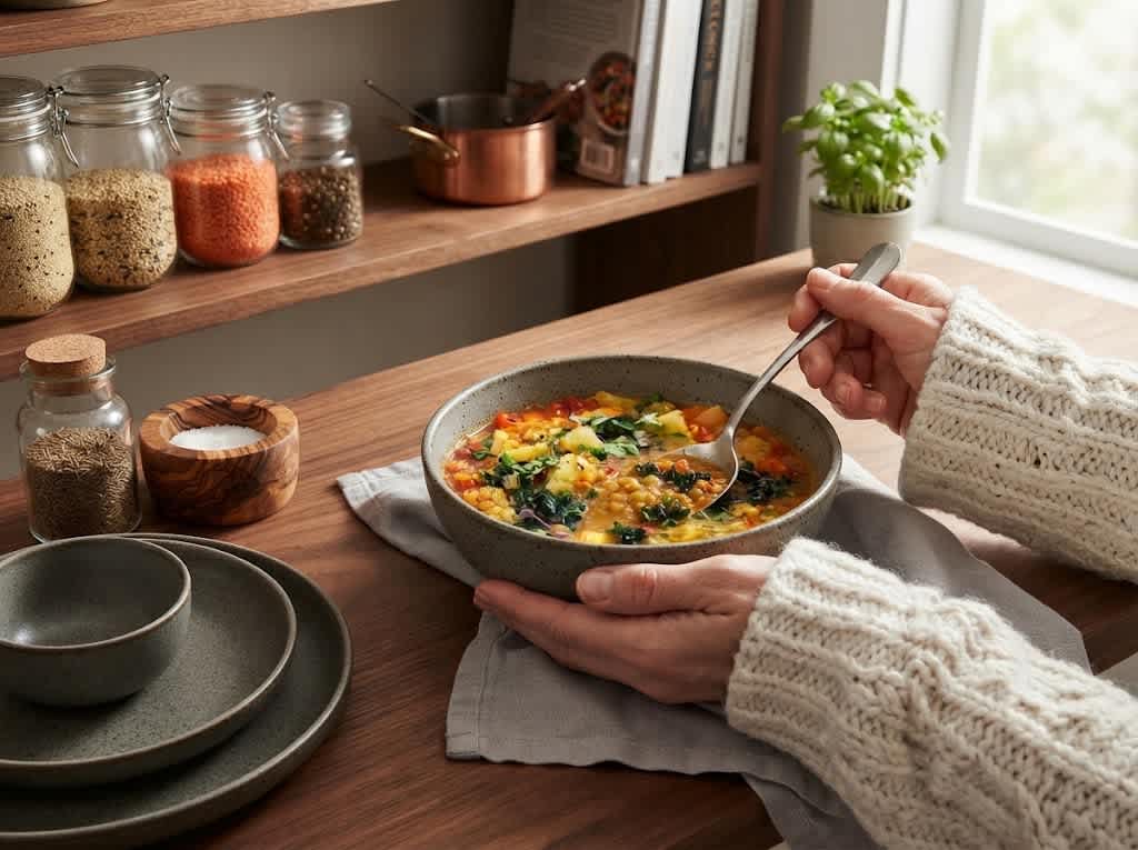 Anti-Inflammatory Vegetable Soup with Turmeric