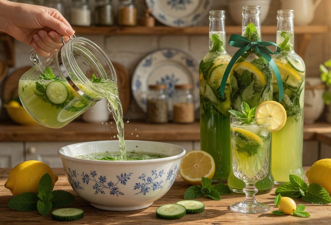 Cucumber Lemon Mint Water