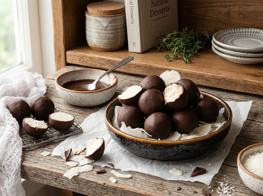 Keto Chocolate Coconut Balls