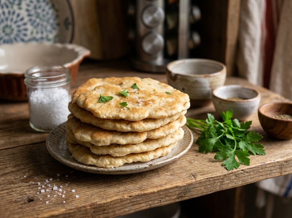 Keto Soft Skillet Flatbread Recipe