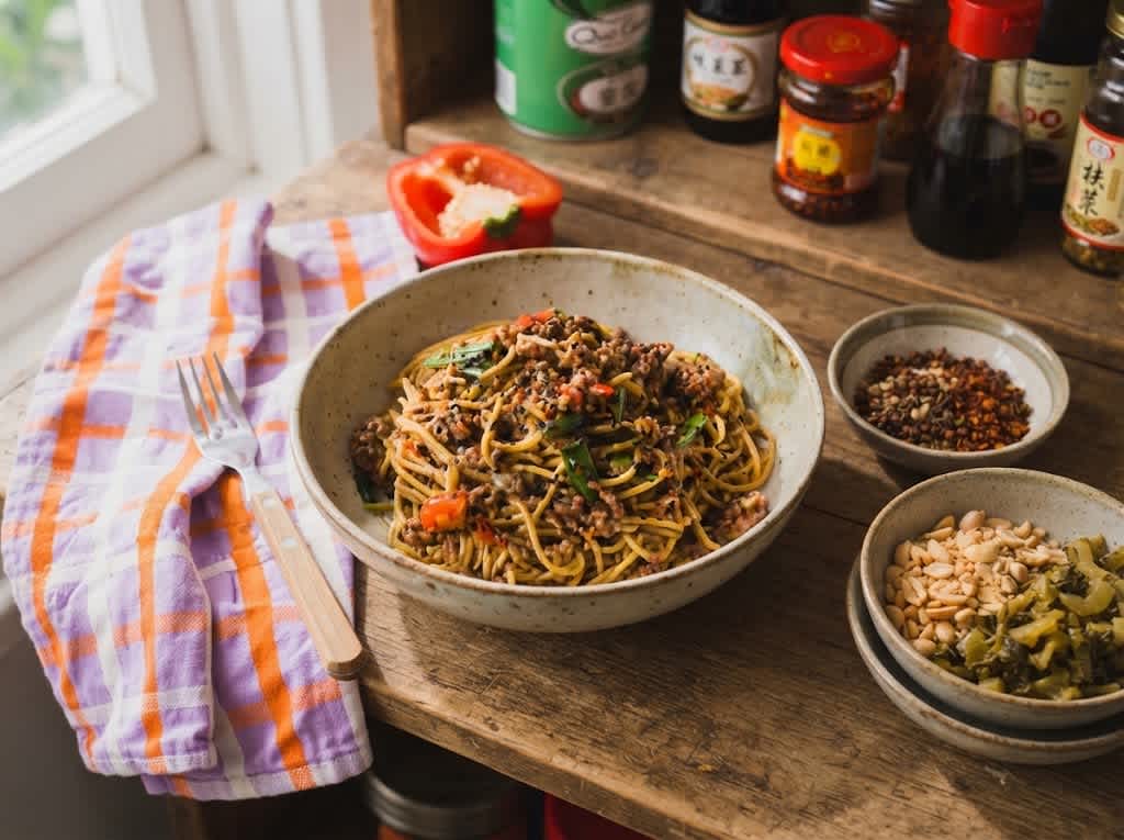 Sticky Mongolian Beef Noodles